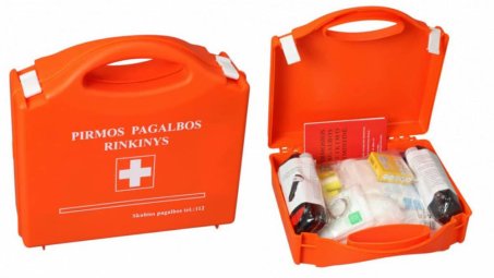 Nauji pirmosios pagalbos rinkiniai vairuotojams ir gydymo įstaigoms