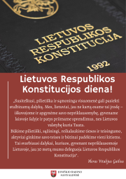 Joniškio rajono savivaldybės mero Vitalijaus Gailiaus sveikinimas