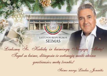 LR Seimo nario Liudo Jonaičio sveikinimas 