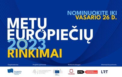 Visuomenė kviečiama nominuoti 2023-ųjų „Metų Europiečius”