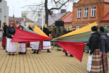 Joniškyje iškilmingai paminėta Lietuvos valstybės atkūrimo diena