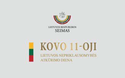 LR Seimo nario Liudo Jonaičio sveikinimas