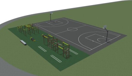 Pradedamas įgyvendinti Skaistgirio gimnazijos sporto infrastruktūros atnaujinimo projektas