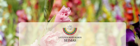 LR Seimo nario Liudo Jonaičio sveikinimas