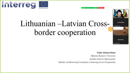 Pristatyta Lietuvos-Latvijos tarpvalstybinio bendradarbiavimo patirtis 