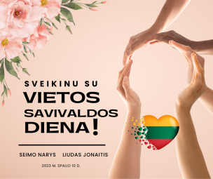 LR Seimo nario Liudo Jonaičio sveikinimas