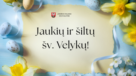 Joniškio rajono savivaldybės mero sveikinimas