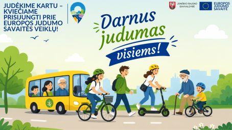 Judėkime kartu – kviečiame prisijungti prie Europos judumo savaitės veiklų!